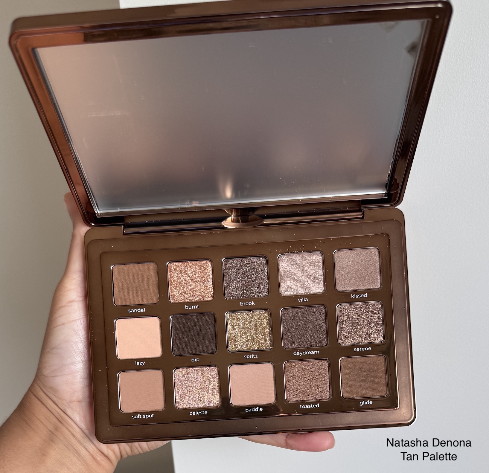 Natasha Denona Tan Eyeshadow Palette Swatches Medium Dark Skin